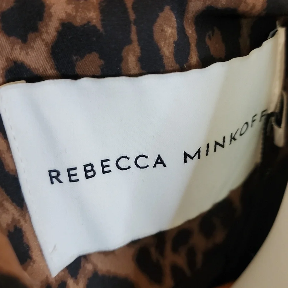 NWT Rebecca Minkoff LEOPARD Animal Print MAXI TRENCH Coat - Picture 12 of 14